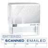 2000 PLUS 3-In-1 Jumbo Self-Inking Message Stamp, ENTERED, SCANNED, EMAILED, 2 1/4" x 7/8" Impression, Blue Ink (035669)