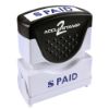 ACCUSTAMP2 Message Stamp, Paid, Pre-Ink, Blue Ink (035602)