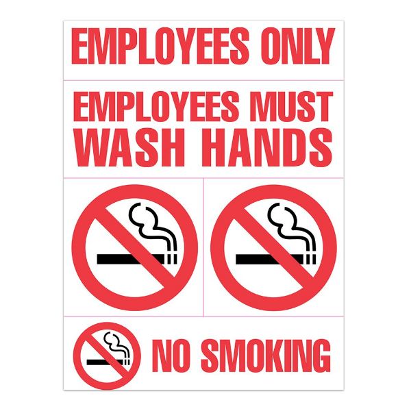 Cosco New Business Sign Kit, 5 signs/kit, 12.5 x 8 inches (098436)