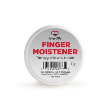 COSCO Fingertip Moisteners, 10g container, 3/Pack