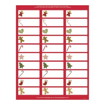 Great Papers! Ginger Friends 30-Up Address Label, 5 sheets/150 labels, 1" x 2.625" (2011600)