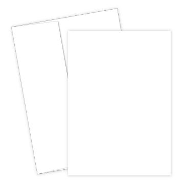 Great Papers! White Flat Card Invitation With Envelopes, 5.5" x 7.75" , 100 count (2012292)