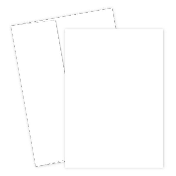 Great Papers! White Flat Card Invitation With Envelopes, 5.5" x 7.75" , 100 count (2012292)