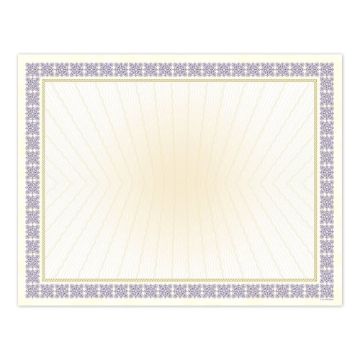 Great Papers! Westminster Purple Metallic Gold Foil Certificate, for Awards, Achievements and Recognition, Printer Friendly 8.5”x11”, 15 Sheet Pack (963023)