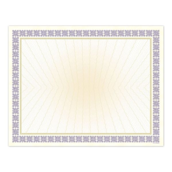 Great Papers! Westminster Purple Metallic Gold Foil Certificate, for Awards, Achievements and Recognition, Printer Friendly 8.5”x11”, 15 Sheet Pack (963023)