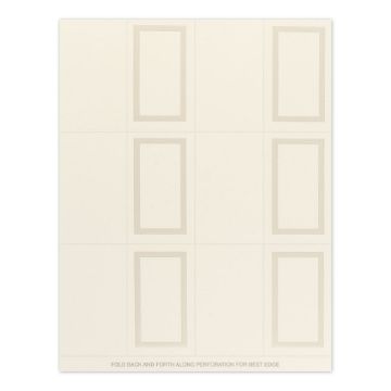 Great Papers! Pearl Border Ivory Foil Place Card - 959005