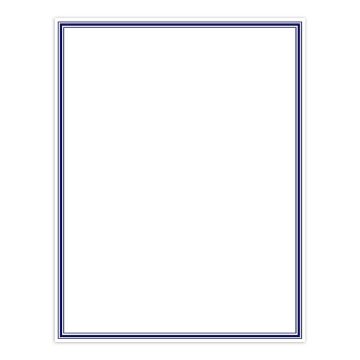 Great Papers! Navy Border Letterhead, for Certificates, Letters, and Personal Messages, Printer Friendly 8.5”x11”, 80 Sheet Count (2014024)