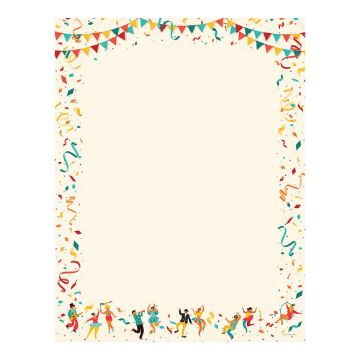 Great Papers!® Mardi Gras Letterhead, 8.5" x 11", 80 count (2020020)