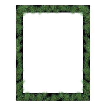 Great Papers! Christmas Pine Holiday Letterhead, 8.5" x 11", 80 sheets (2018009)