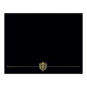 Great Papers! Black Classic Certificate Cover, 12 x 9.375 Inches, 5 Count (903117)