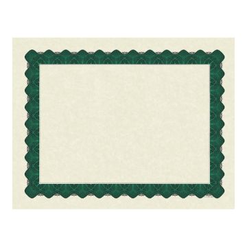 Great Papers! Metallic Green Border Certificate, 8.5"x 11", 100 Count (934200)