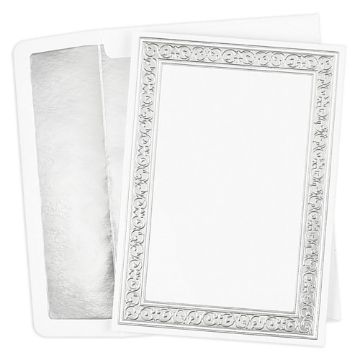 Great Papers! Silver Filigree Invitation Kit - 5.5" x 7.75" - 20103855