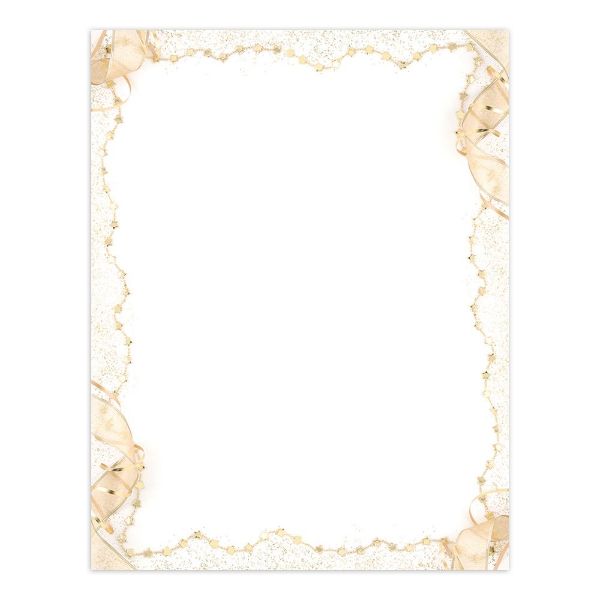 Great Papers! Gold Party Letterhead, 80 Count, 8.5"x11" (2013183)