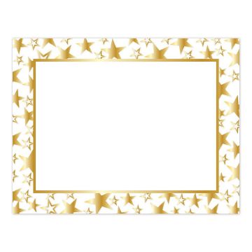 Great Papers! Twinkle Gold Foil Certificate, 8.5" x 11", 50 Count (2014025)