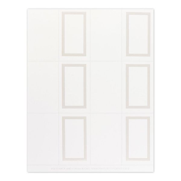 Great Papers! Pearl Border White Foil Place Card - 959003