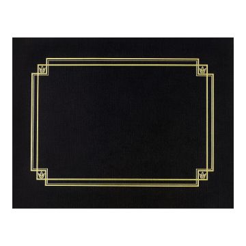 Great Papers! Black Linen Certificate Cover, 12"x 9.375", 3 Count (938603)