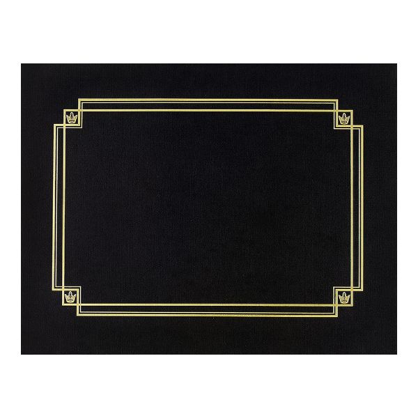 Great Papers! Black Linen Certificate Cover, 12"x 9.375", 3 Count (938603)