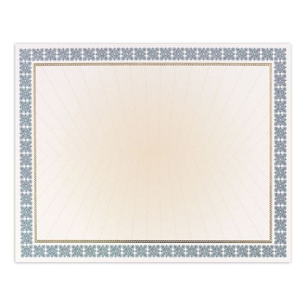 Great Papers! Westminster Blue Metallic and Gold Foil Certificates, 8.5"x11", 15 Count (963024)