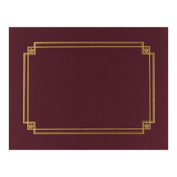 Great Papers! Burgundy Linen Certificate Cover, 12"x 9.375", 3 Count (939503)