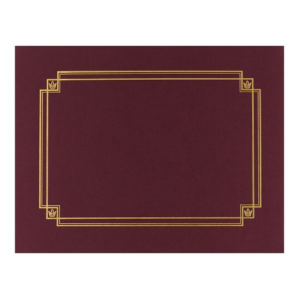 Great Papers! Burgundy Linen Certificate Cover, 12"x 9.375", 3 Count (939503)