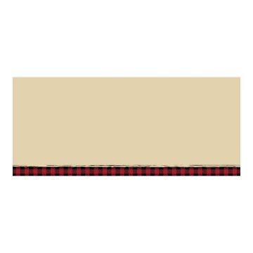 Great Papers! Buffalo Plaid Reindeer #10 Envelope, 4.125" x 9.5", 40 Count (2019100)