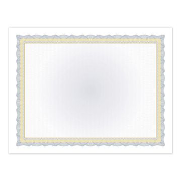 Great Papers! Twisty Graph Navy and Gold Foil Certificate, 8.5" x 11", 15 Count (2013295)