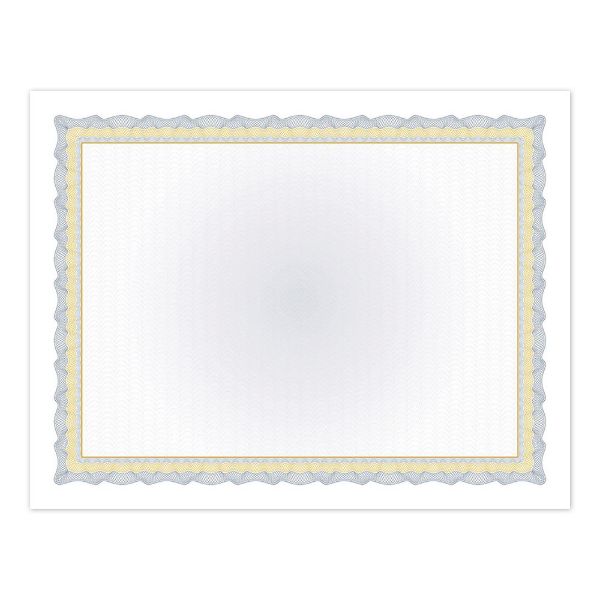 Great Papers! Twisty Graph Navy and Gold Foil Certificate, 8.5" x 11", 15 Count (2013295)