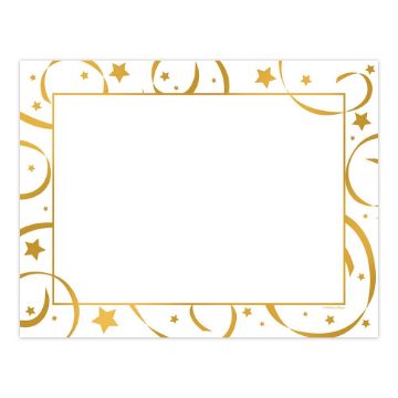 Great Papers! Golden Star Foil Certificates, 8.5" x 11", 15 Count ( 2019011)
