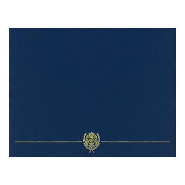 Great Papers! Navy Classic Crest Certificate Cover, 12"x 9.375", 5 Count (903115)