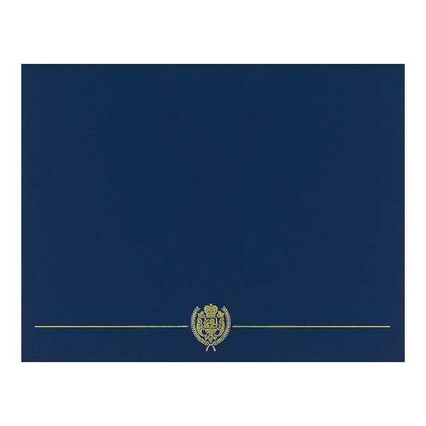Great Papers! Navy Classic Crest Certificate Cover, 12"x 9.375", 5 Count (903115)
