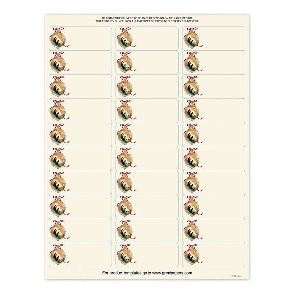 Great Papers! Holy Family 30-Up Address Label, 5 sheets/150 labels, 1" x 2.625" (913258)