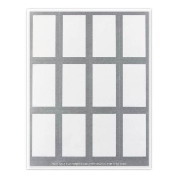 Great Papers!  Metallic Silver Place Cards, 10 sheets/60 cards, 3.5" x 2.125" (folded)