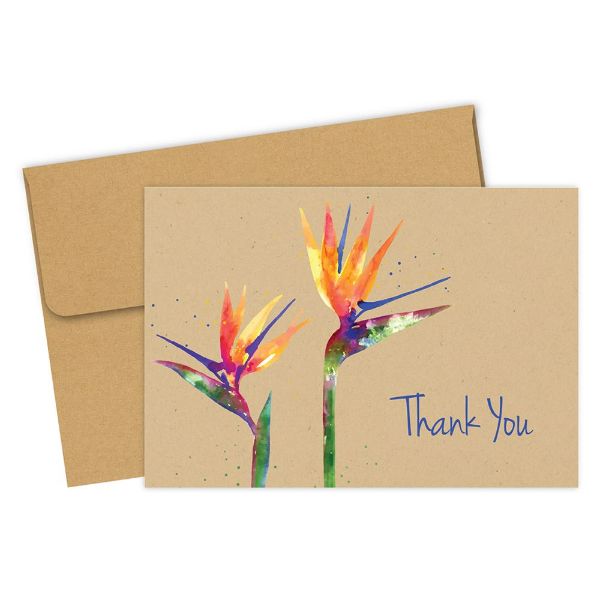 Great Papers!® Paradise  Thank You Note Card & Envelopes, 4.875" x 3.375", 50 count (2020034)