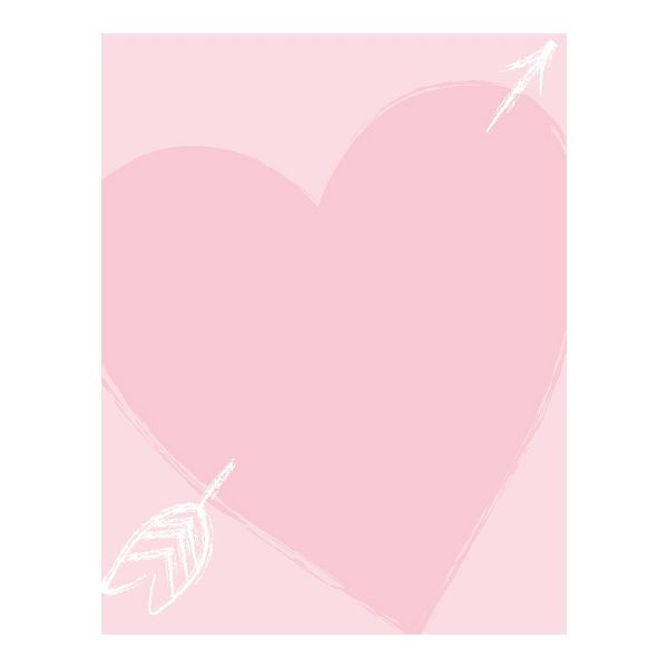 Great Papers! Heart of Love Letterhead, for Birthdays, Invitations, Valentines, and Letters, Printer Friendly 8.5” x 11”, 80 Count (2017031)