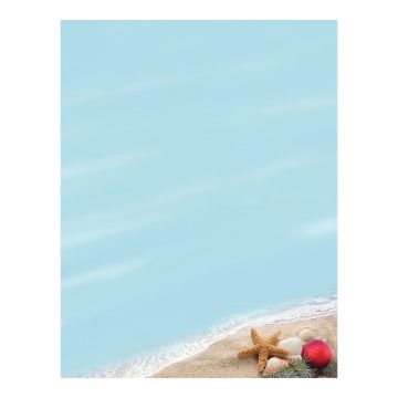 Great Papers! Beachy Holiday Letterhead, 80 count, 11" x 8.5" (2017017)