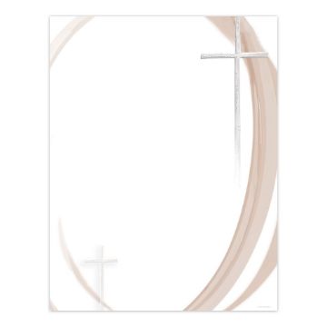 Great Papers! Swirls & Cross Letterhead, 80 Count, 8.5"x11" (2013196)