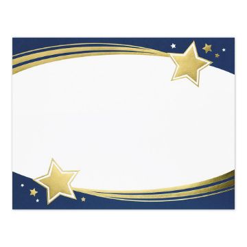 Great Papers! Shooting Stars Gold Foil Certificate, 8.5" x 11", 15 Count (20103777)