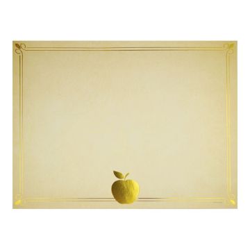 Great Papers!® Bright Apple Gold Foil Certificates, 8.5" x 11", 15 count (2020003)