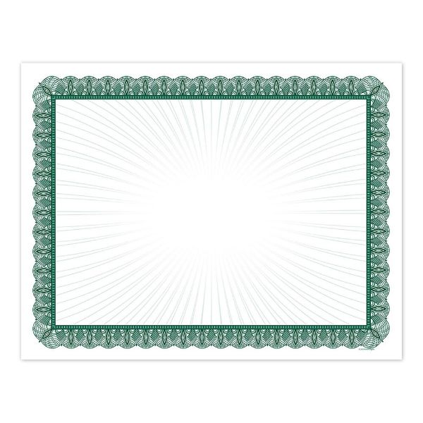 Great Papers! Green Value Certificate, for Award, Recognition, Diplomas and Achievements, Printer Friendly 80 GSM 8.5” x 11”, 100 Sheet Pack (961036)