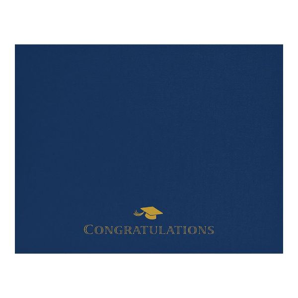 Great Papers! Graduation Certificate Cover, Navy, 12" x 9.375" , 5 count (2017047)