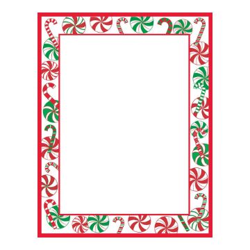 Great Papers! Peppermint Party Holiday Letterhead Stationery, 8.5" x 11", Printer Compatible, 80 sheets (2014062)