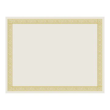 Great Papers! Gold Foil Channel Border Certificate, 8.5"x 11", 15 Count (963007)