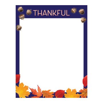 Great Papers! Thankful Holiday Stationery Letterhead, 8.5" x 11", 50 count (2021119)