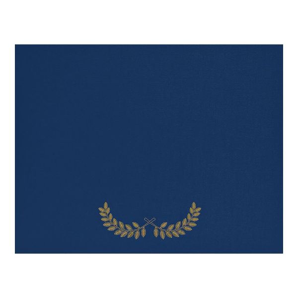 Great Papers! Laurel Certificate Cover, Navy, 12" x 9.375" , 5 count (2017046)