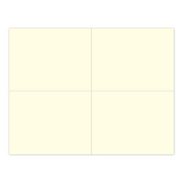 Great Papers!  Ivory 4-Up Postcard,50 sheets/200 postcards, 5.5" x 4.25" (905550)