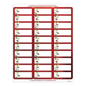 Great Papers! String Of Lights 30-Up Foil Address Label, 4 sheets/120 labels, 1" x 2.625" (2012302)