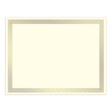 Great Papers! Gold Foil Braided Certificate, for Achievements, Rewards, Recognition and Personal Messages, 8.5”x11” Printer Friendly, 15 Sheet Pack (963006)