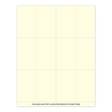 Great Papers!  Pearl Border Ivory Place Cards, 10 sheets/60 cards, 3.5" x 2.125" (folded)