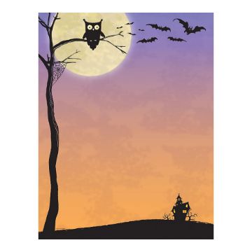 Great Papers! Stationery Letterhead, Halloween Who, 8.5" x 11", 80 Count (2014051)