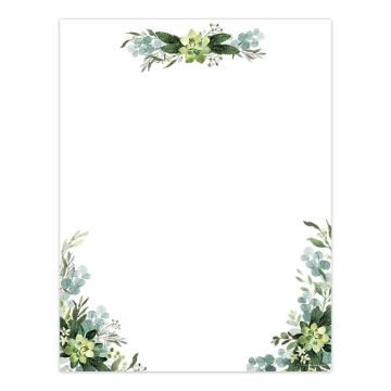 Great Papers! Lush Greenery Letterhead , 8.5" x 11", 80 count (2020100)